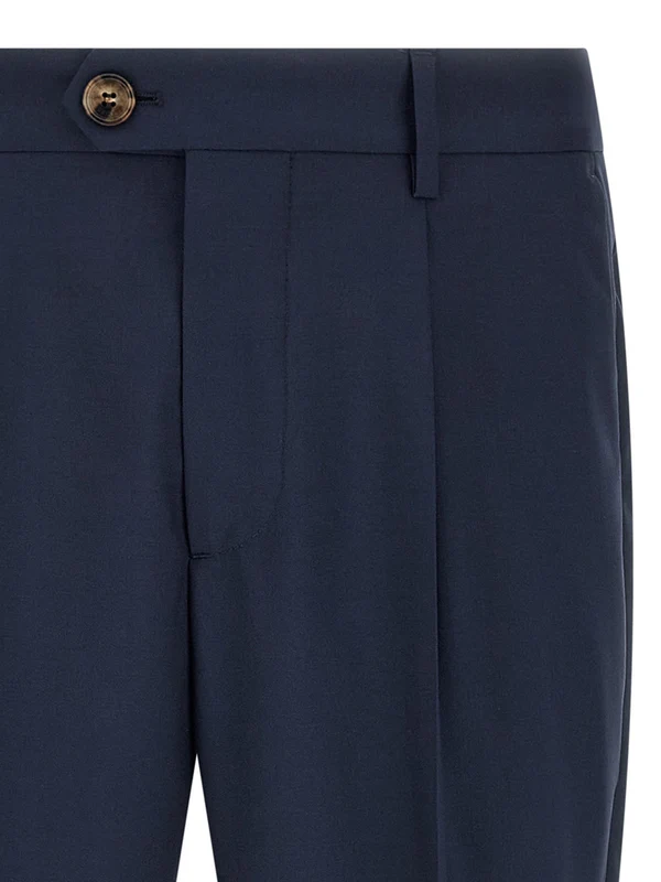 Brunello Cucinelli Navy Trousers - Image 3