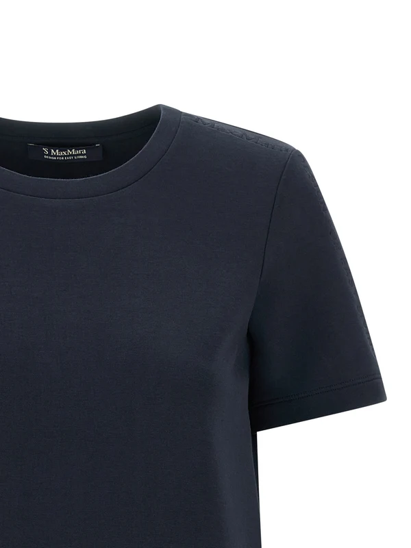 S Max Mara Navy Half Sleeve - Image 3