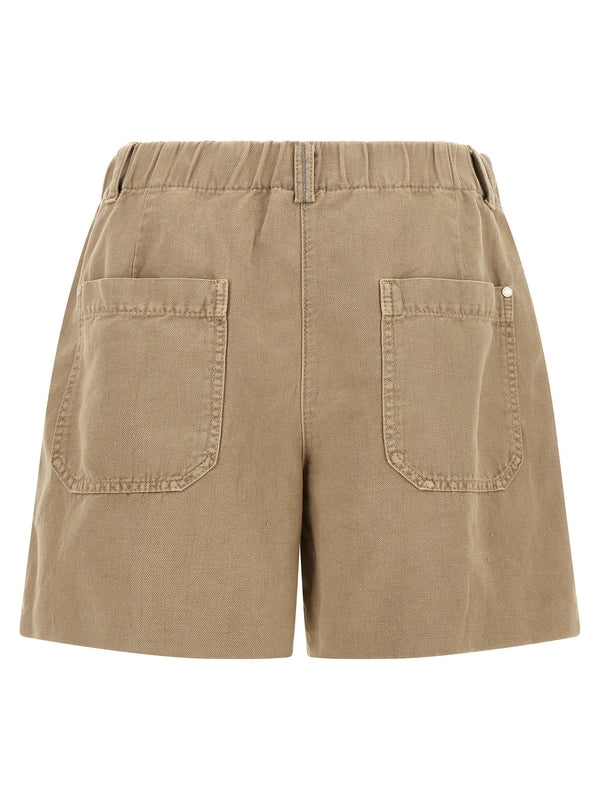 Brunello Cucinelli Beige Shorts - Image 2
