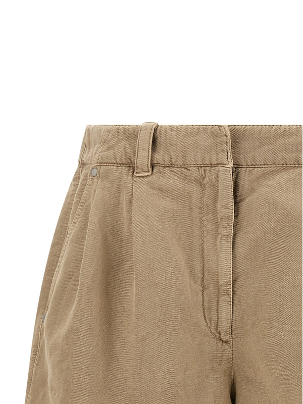 Brunello Cucinelli Beige Shorts - Image 3
