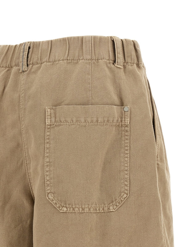 Brunello Cucinelli Beige Shorts - Image 4
