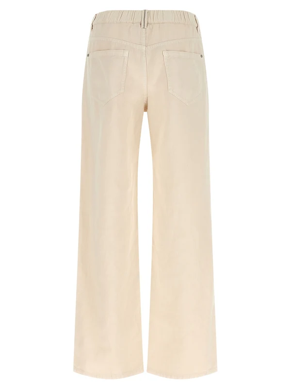 Brunello Cucinelli Beige Trousers - Image 2
