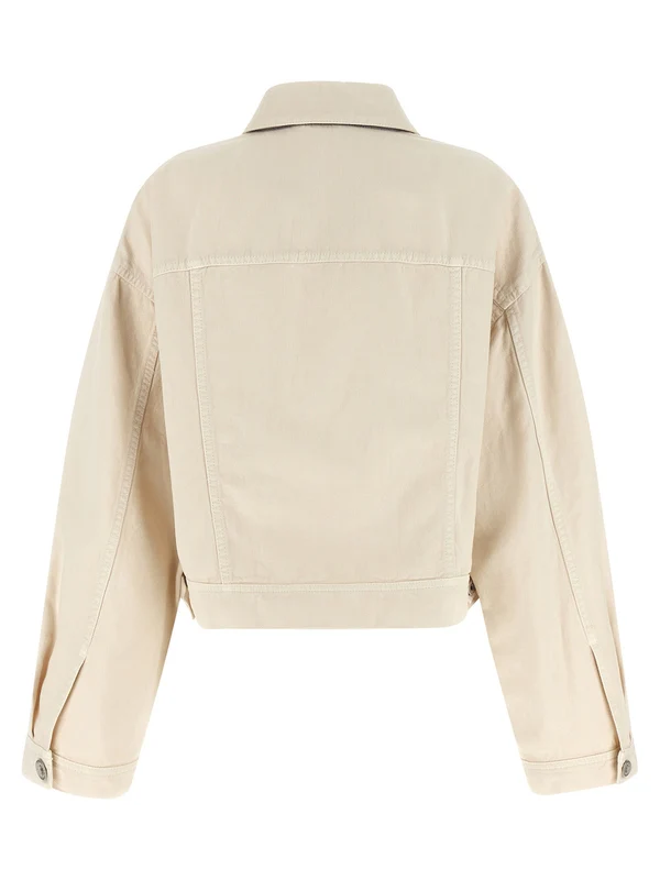 Brunello Cucinelli Beige Trucker - Image 2