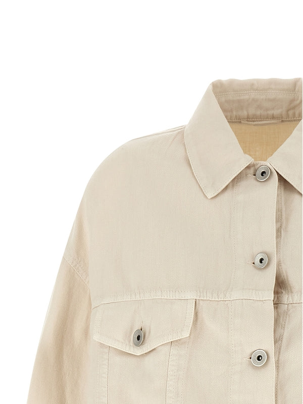Brunello Cucinelli Beige Trucker - Image 3