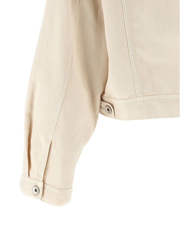 Brunello Cucinelli Beige Trucker - Image 4