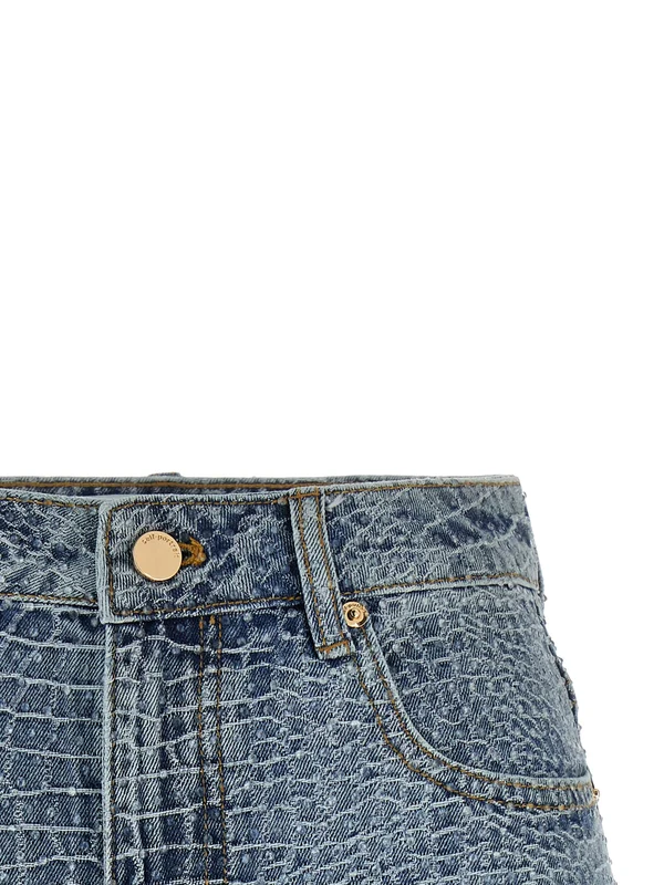 Self-Portrait Blue Shorts - Image 3