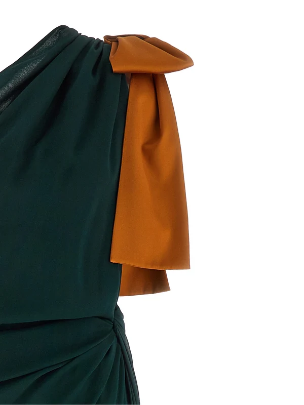 Saint Laurent Green Long Dress - Image 3