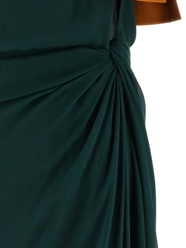 Saint Laurent Green Long Dress - Image 4