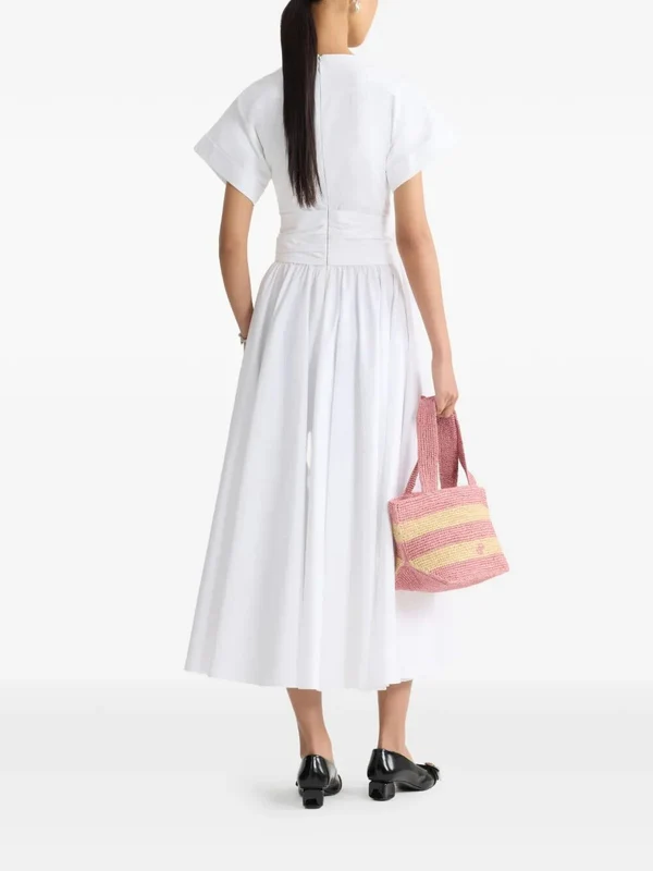 Patou White Midi Dress - Image 3