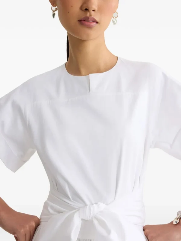 Patou White Midi Dress - Image 4