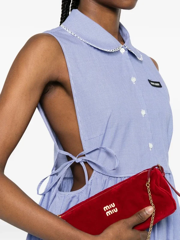 Miu Miu Blue Mini Dress - Image 4