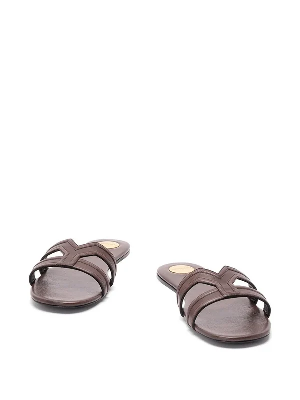 Saint Laurent Brown Slides - Image 2
