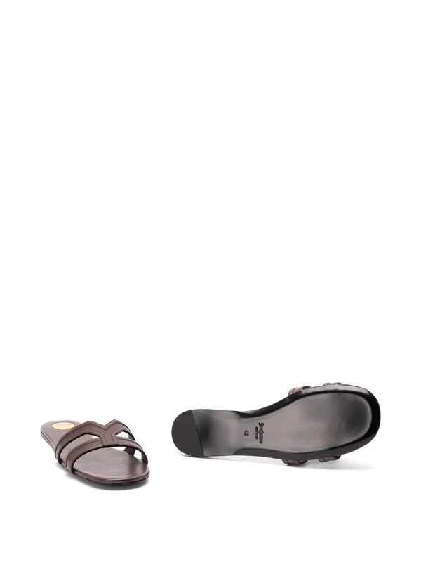 Saint Laurent Brown Slides - Image 5