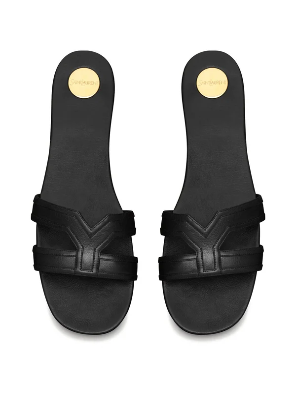 Saint Laurent Black Slides - Image 2
