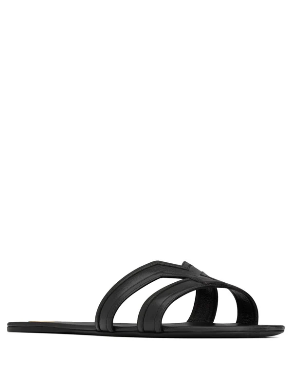 Saint Laurent Black Slides - Image 3