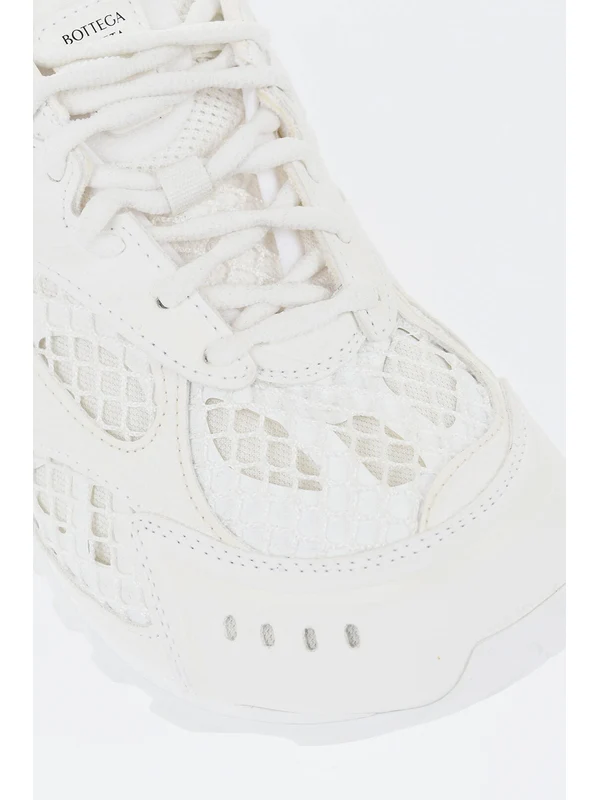 Bottega Veneta White Low Top Sneakers - Image 5