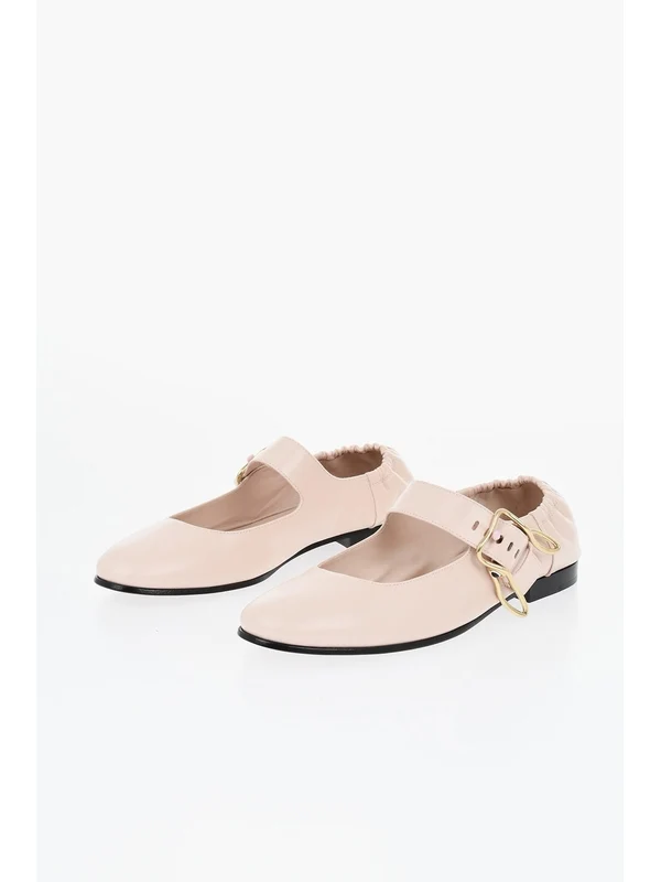 Bottega Veneta Pink Flat Shoes - Image 2