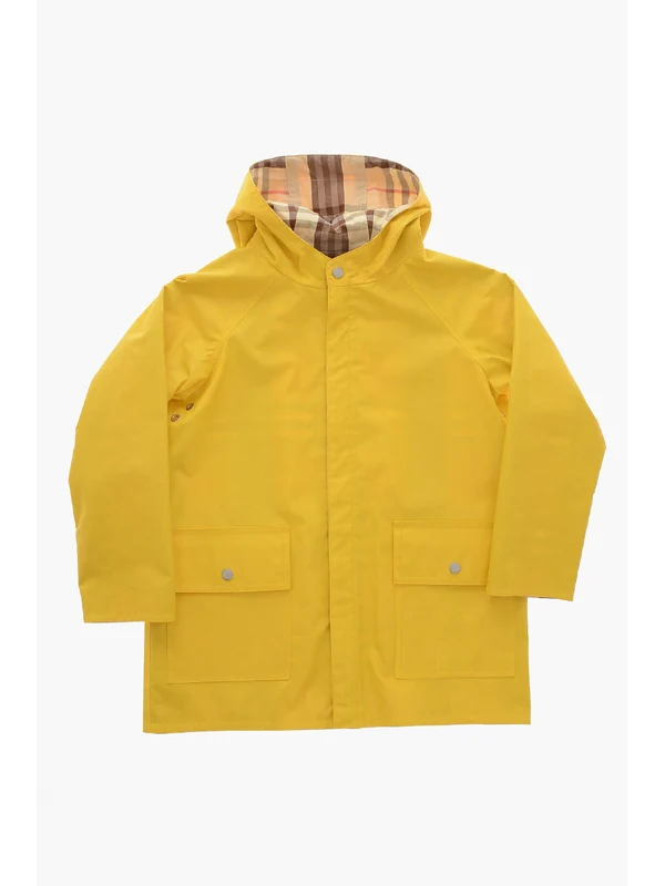 Burberry Kids Yellow Coats - Image 2