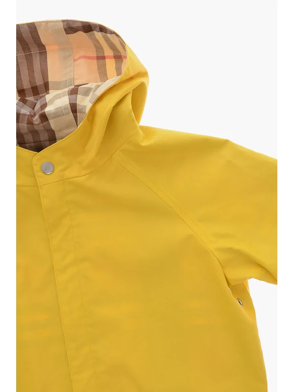 Burberry Kids Yellow Coats - Image 3