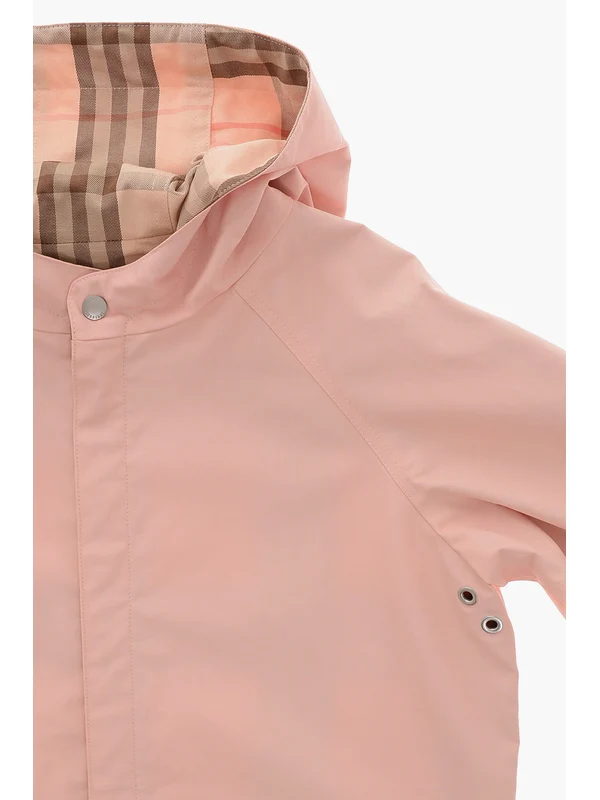 Burberry Kids Pink Coats - Image 3