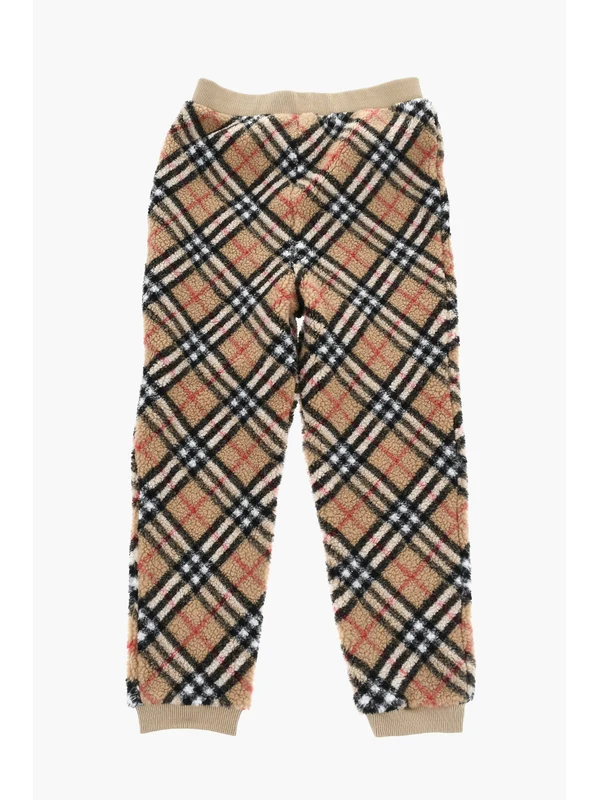 Burberry Beige Checked Casual Pants - Image 2