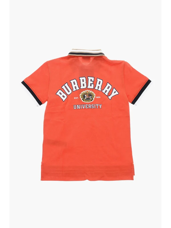 Burberry Orange Polo Shirts - Image 4