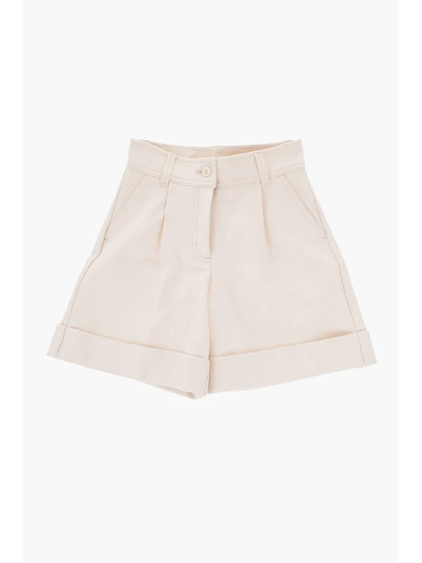 Moncler Ivory Shorts - Image 2