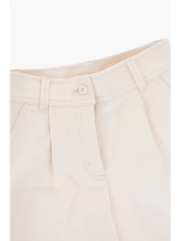 Moncler Ivory Shorts - Image 3