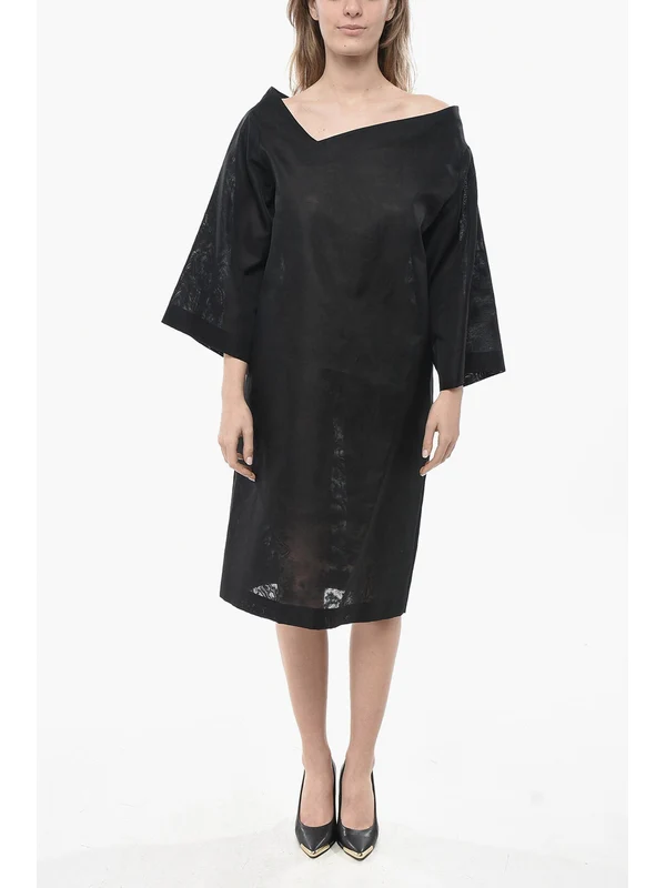 The Row Black Midi Dress - Image 2