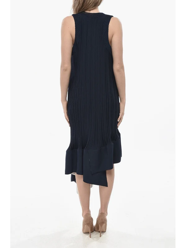 Lanvin Navy Midi Dress - Image 3