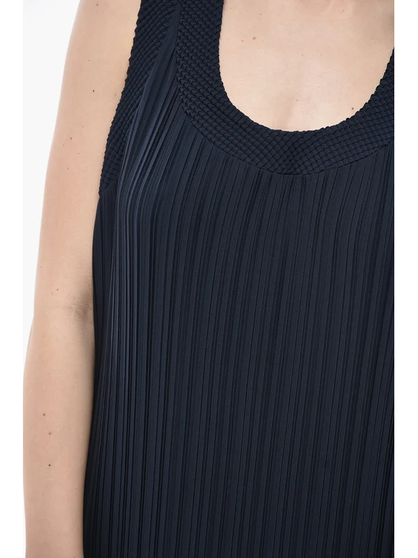 Lanvin Navy Midi Dress - Image 4