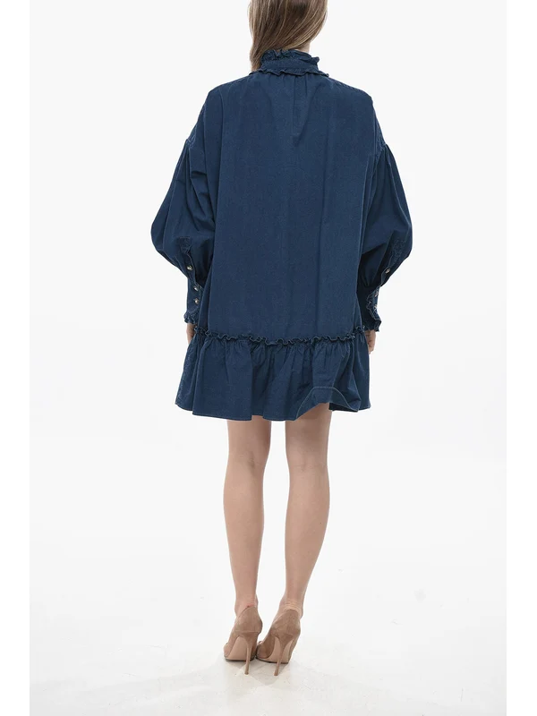 Valentino Blue Mini Dress - Image 3