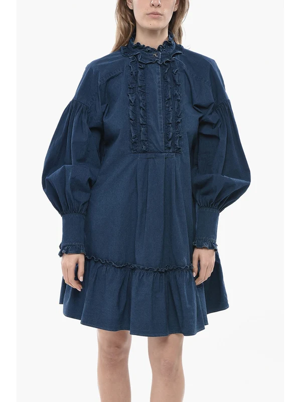 Valentino Blue Mini Dress - Image 5
