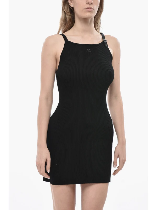 Courrèges Black Mini Dress - Image 5