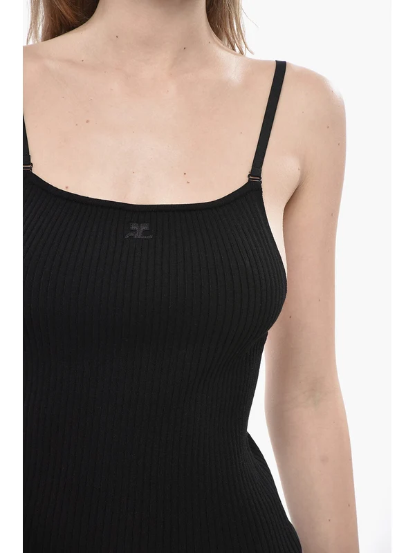 Courrèges Black Mini Dress - Image 4