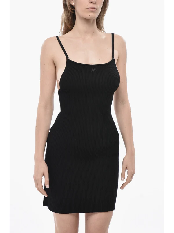 Courrèges Black Mini Dress - Image 5