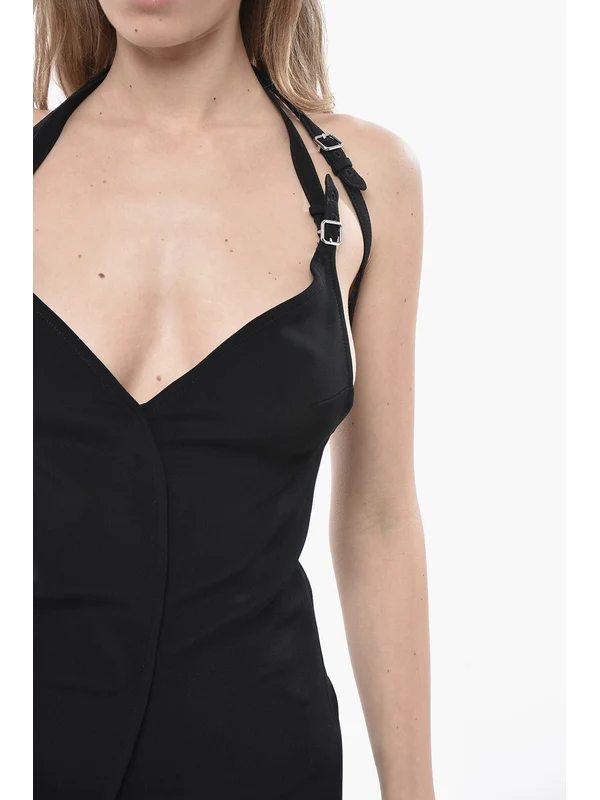 Courrèges Black Mini Dress - Image 4