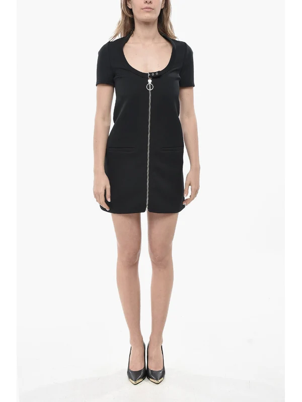 Courrèges Black Mini Dress - Image 2