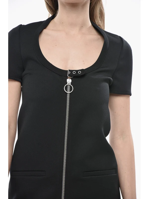 Courrèges Black Mini Dress - Image 4