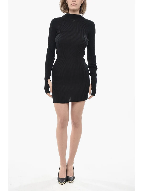 Courrèges Black Mini Dress - Image 2