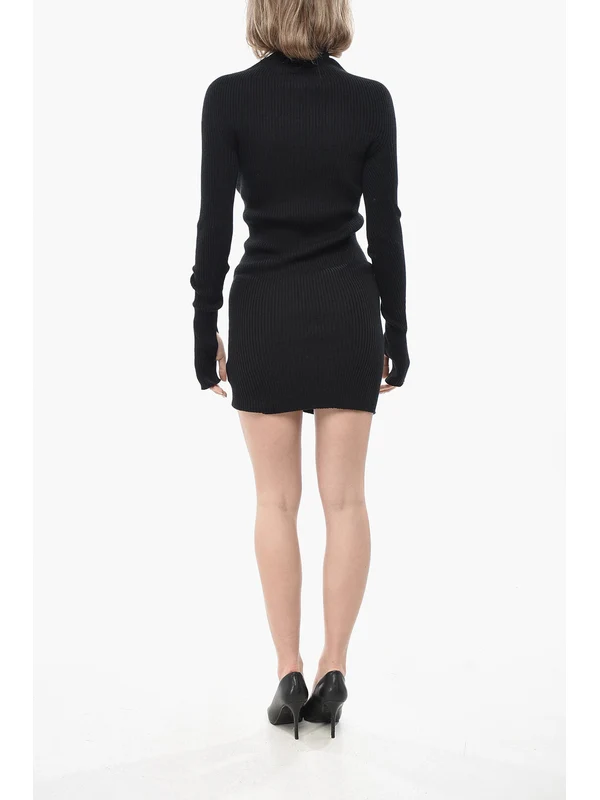 Courrèges Black Mini Dress - Image 3