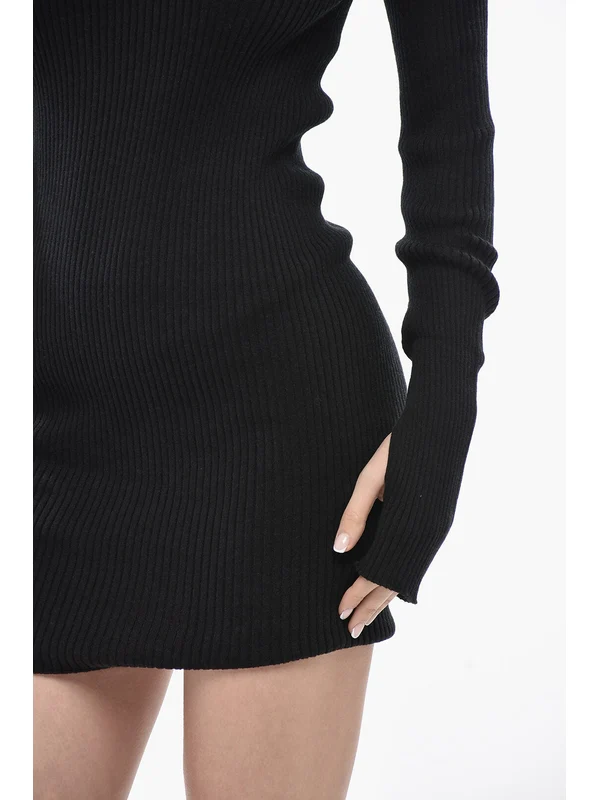 Courrèges Black Mini Dress - Image 4