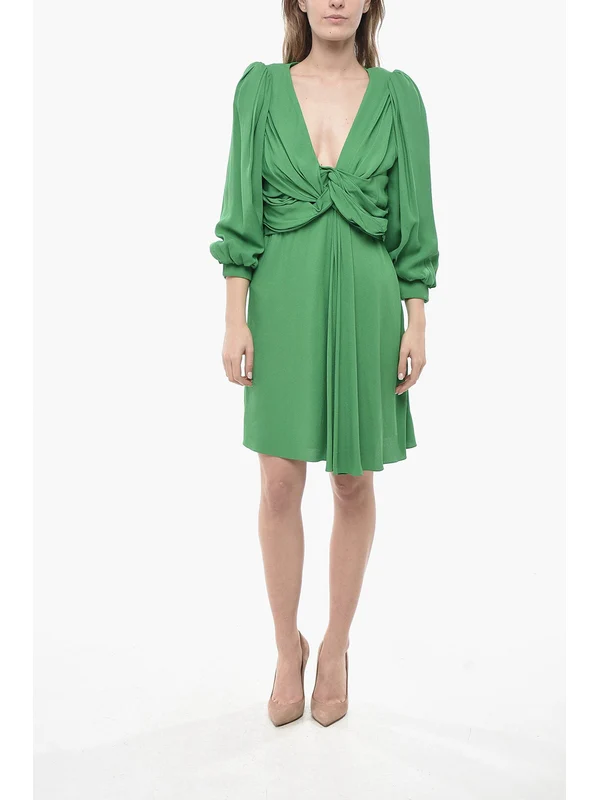 Celine Green Mini Dress - Image 2