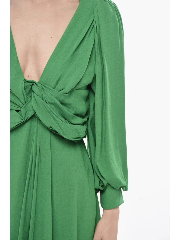 Celine Green Mini Dress - Image 4