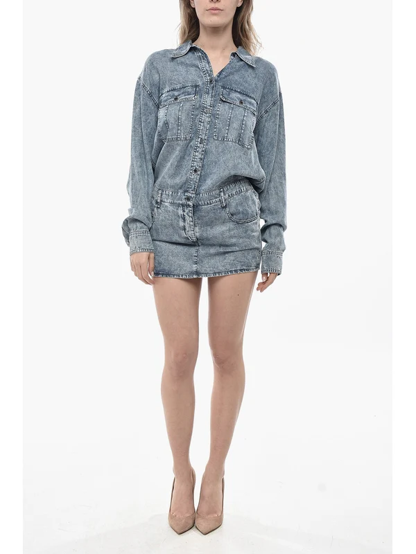 Isabel Marant Blue Mini Dress - Image 2