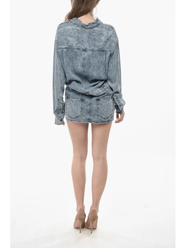 Isabel Marant Blue Mini Dress - Image 3