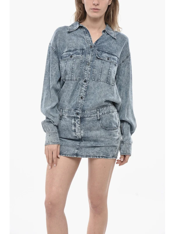 Isabel Marant Blue Mini Dress - Image 5