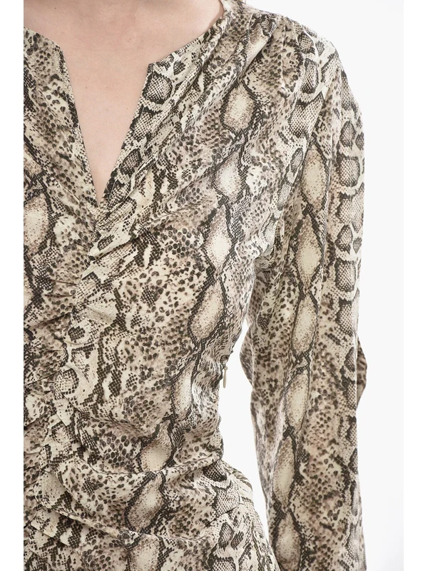 Isabel Marant Animal Pattern Mini Dress - Image 4