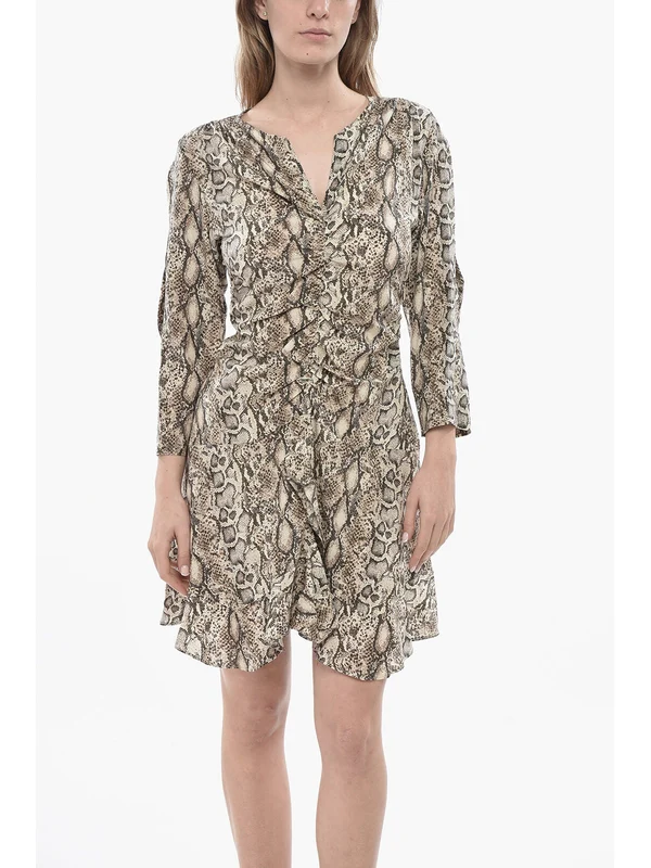 Isabel Marant Animal Pattern Mini Dress - Image 5