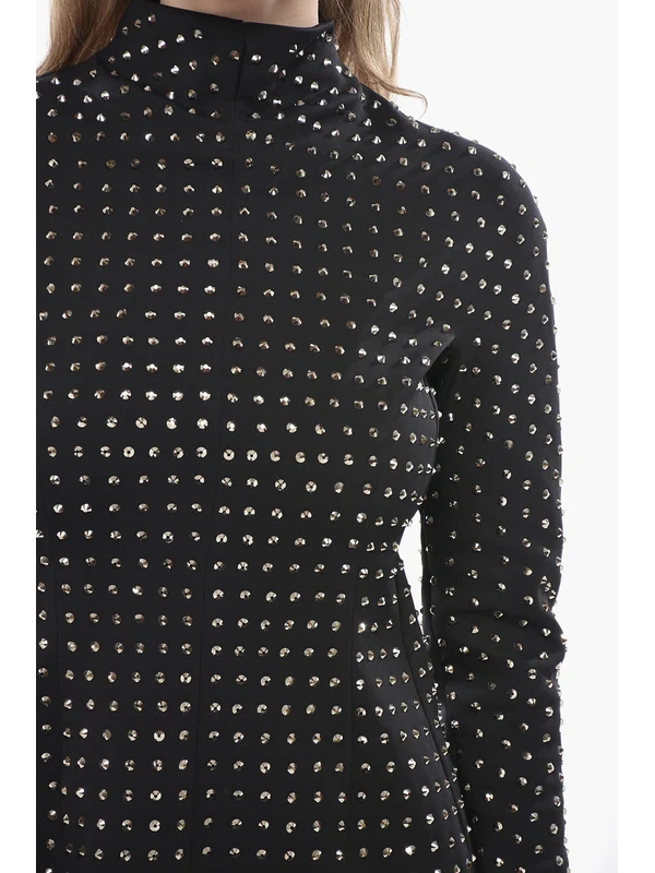 Max Mara Black Mini Dress - Image 4